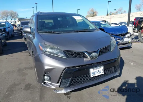 2019 Toyota Sienna Se Premium 8 Passenger из США, поврежденный, VIN 5TDXZ3DC4KS972761